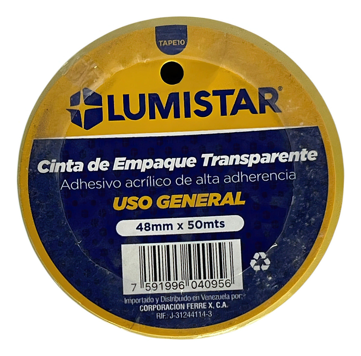 Cinta Embalaje Transparente 50MT Lumistar