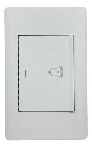 Pulsador De Timbre Lumistar Linea Elite Blanca - GASKA