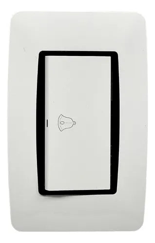 Pulsador De Timbre Moderna Blanco Lumistar - GASKA