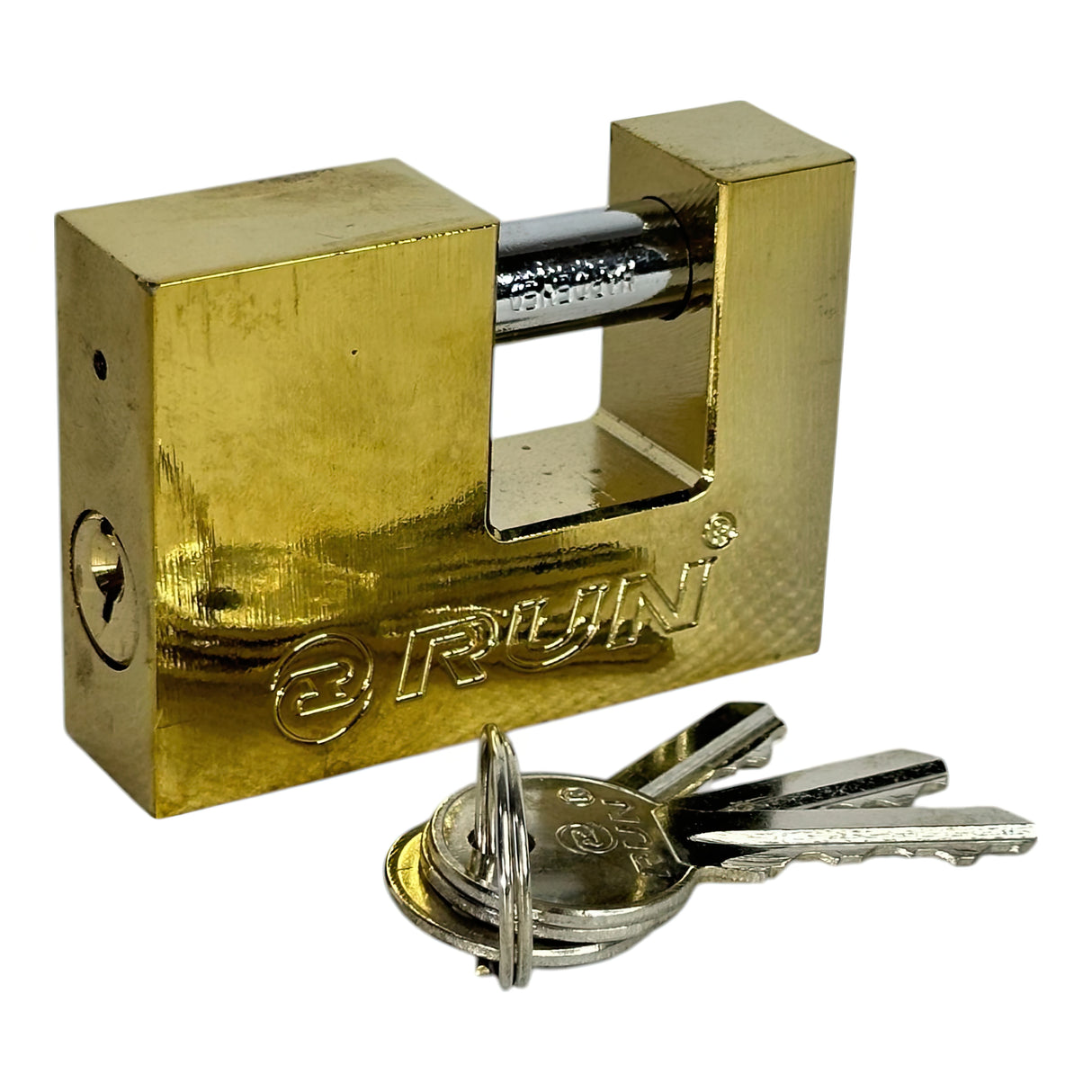 CANDADO ANTICIZALLA 70MM DE HIERRO PULIDO RUN