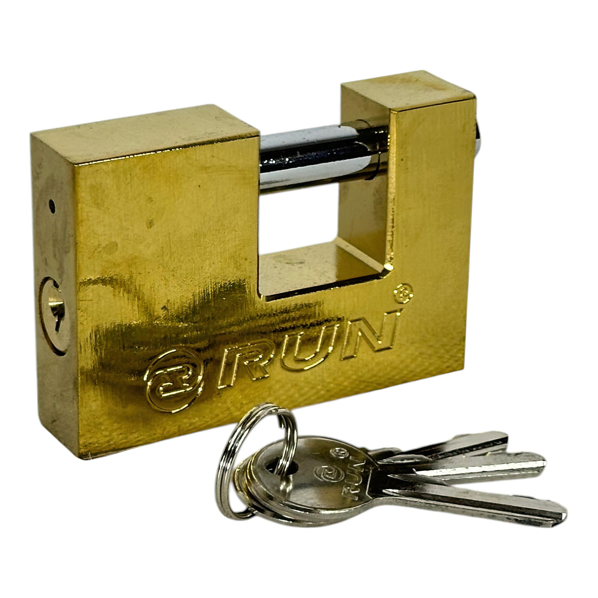 CANDADO DE HIERRO 80MM PULIDO RUN