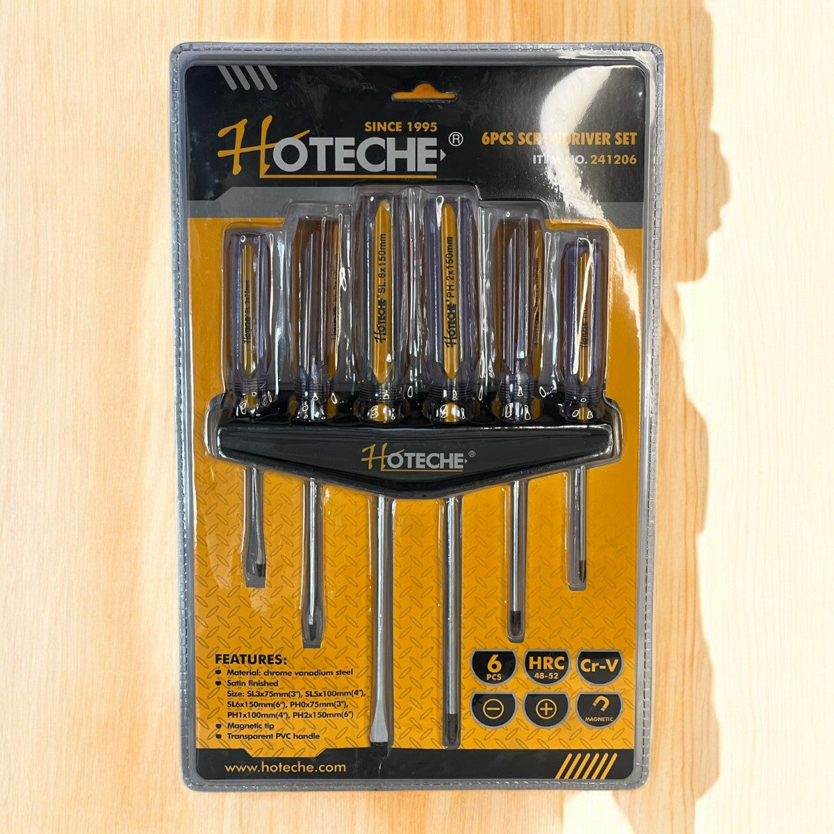 JUEGO DE DESTORNILLADOR SET 6PCS HOTECHE