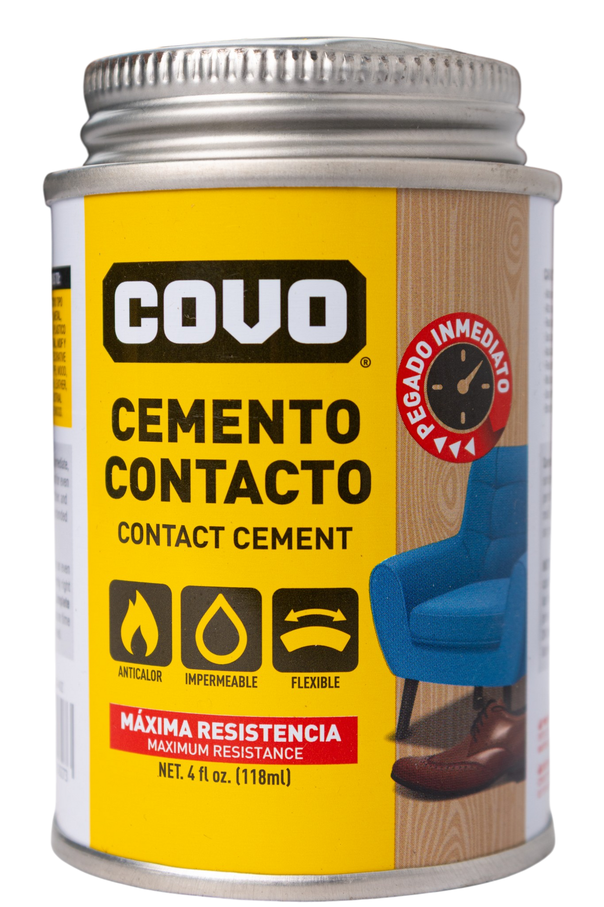 Pega Cemento De Contacto Amarillo 118ml Covo - GASKA