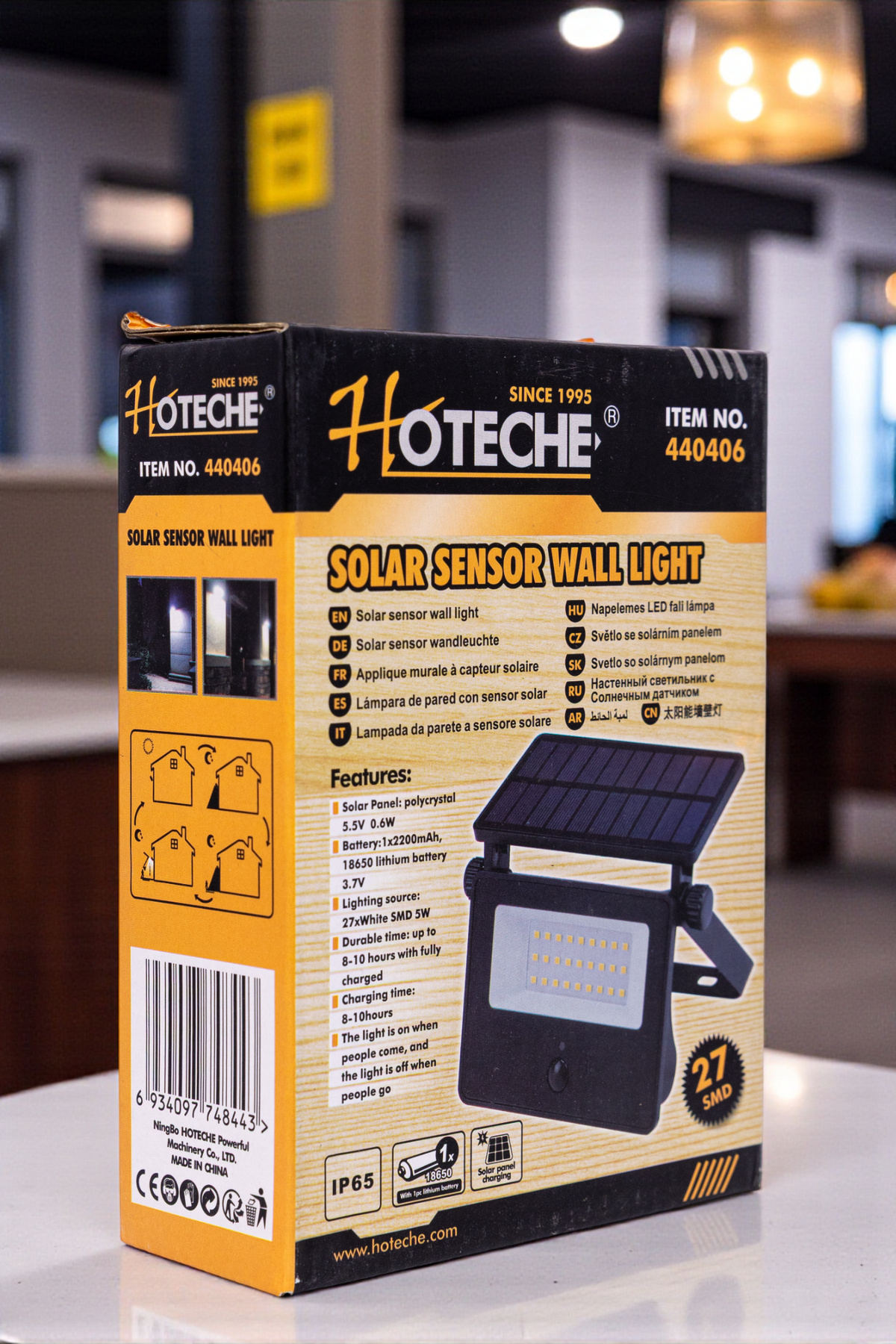 Reflector Led Lampara Panel Solar Hoteche