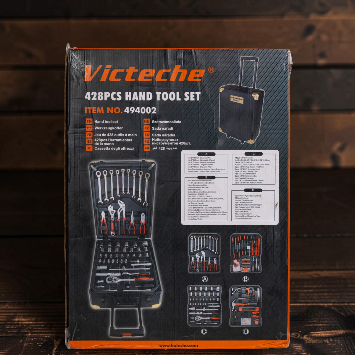 Kit Maleta De Herramientas Combinadas De 428 Piezas Victeche