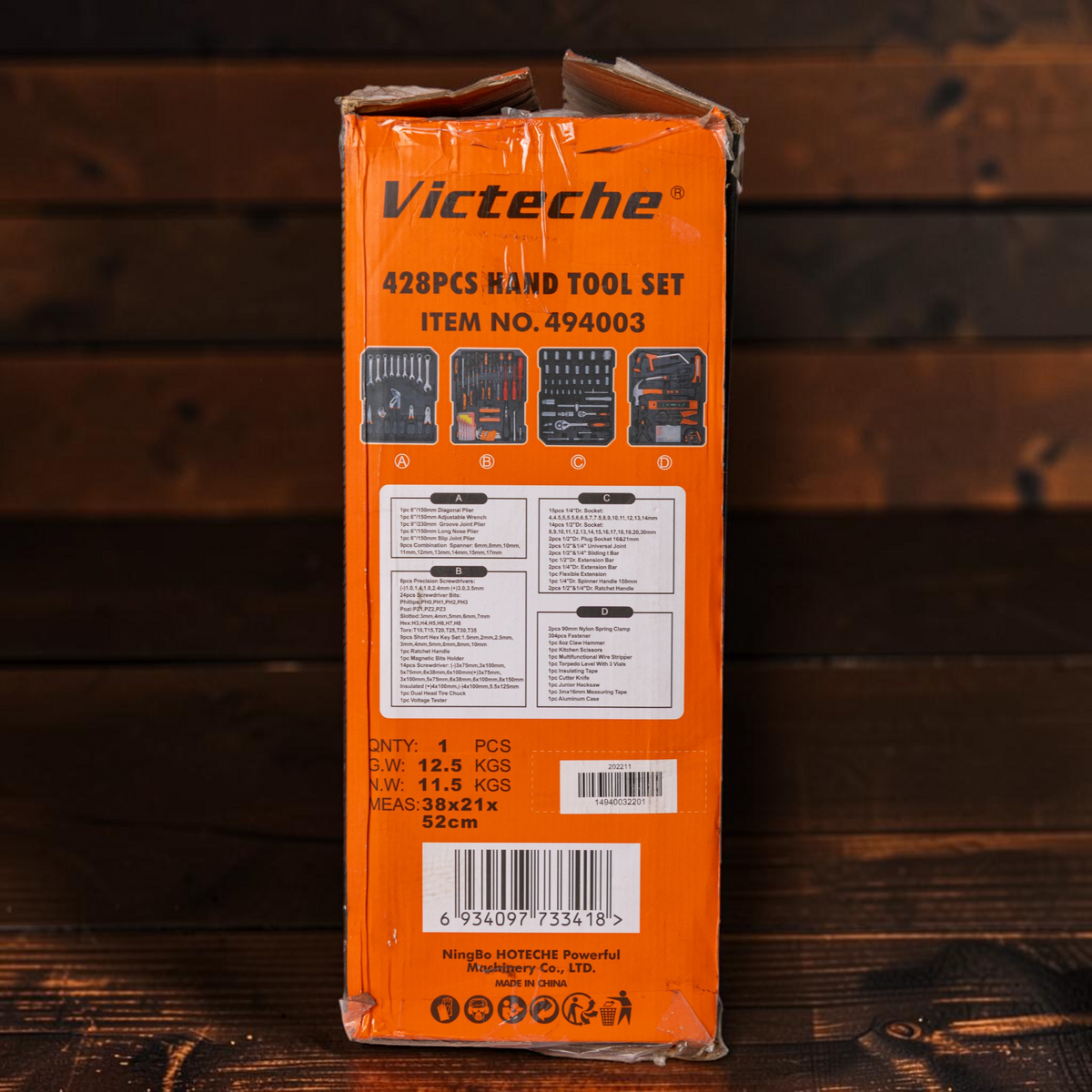 Kit Maleta De Herramientas Combinadas De 428pcs Victeche