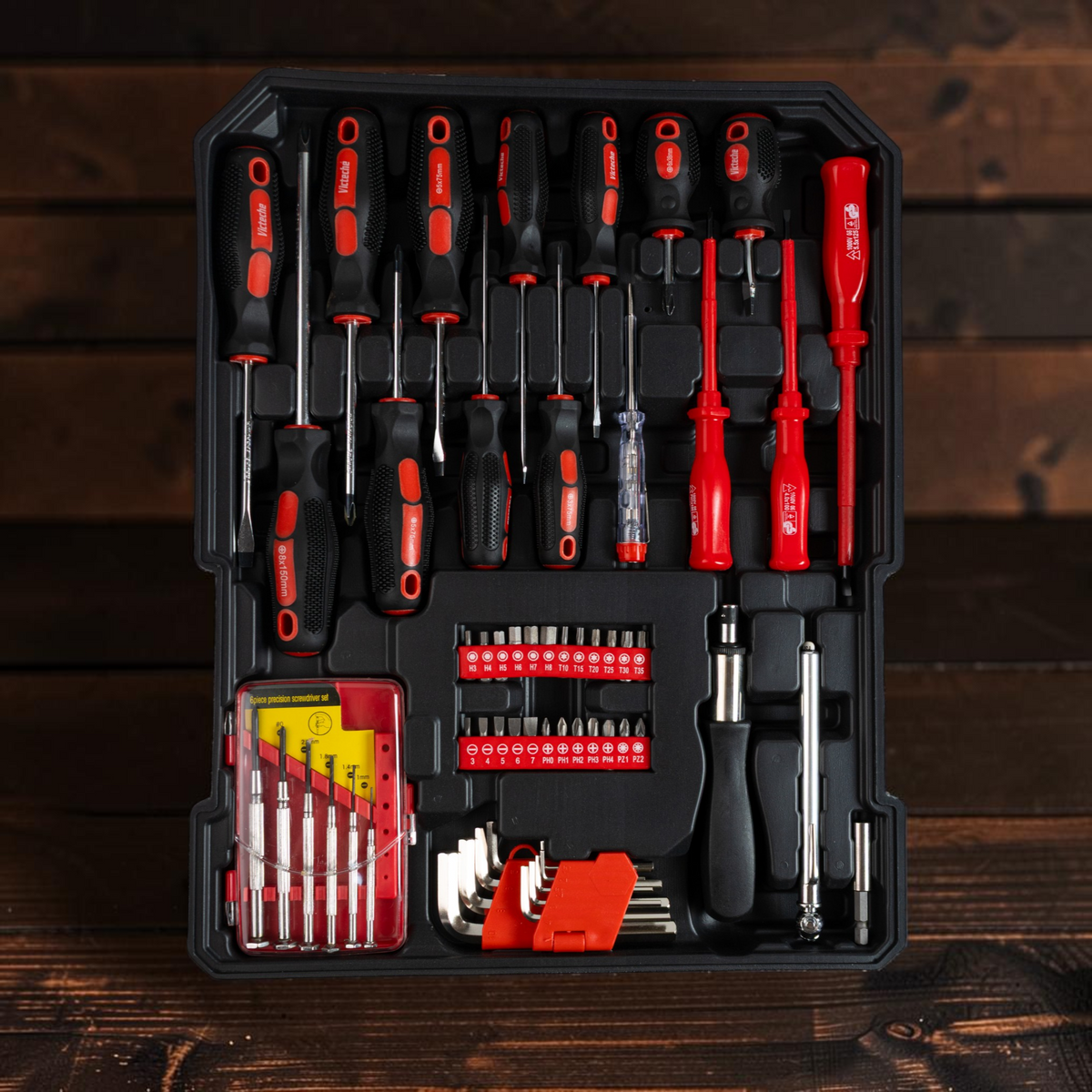 Kit Maleta De Herramientas Combinadas De 428pcs Victeche
