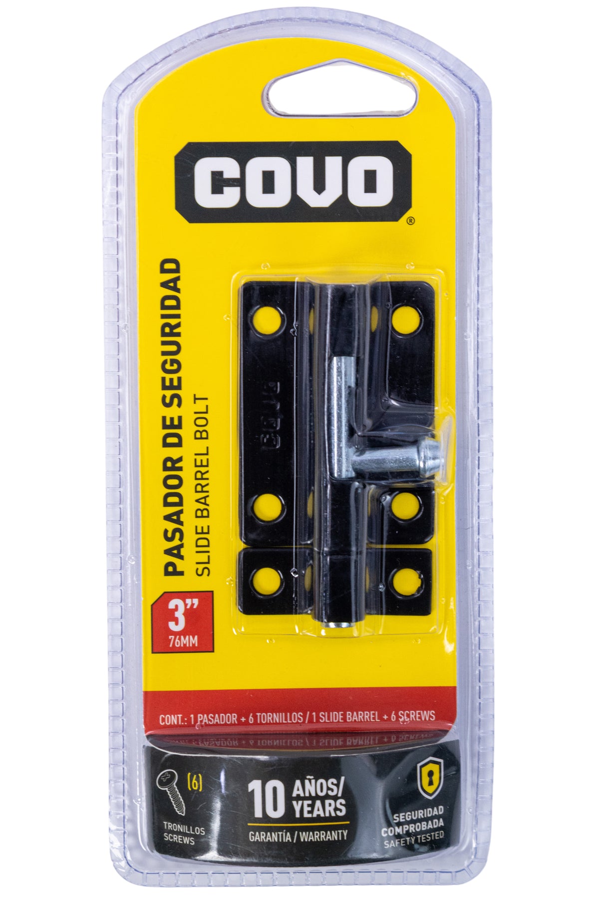 Pasador De Seguridad 3puLG Negro Covo - GASKA