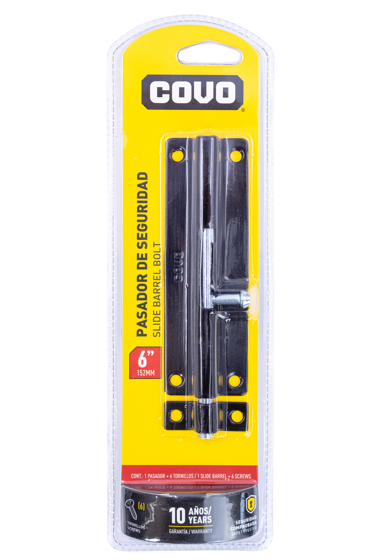 Pasador De Seguridad 6puLG Negro Covo - GASKA