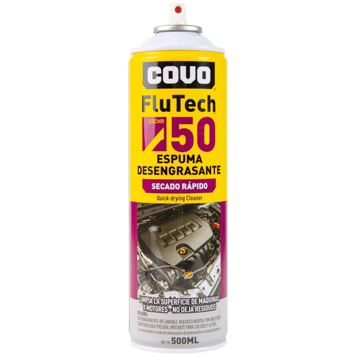 Spray Limpiador Grasa Motor Espuma 500ml Covo