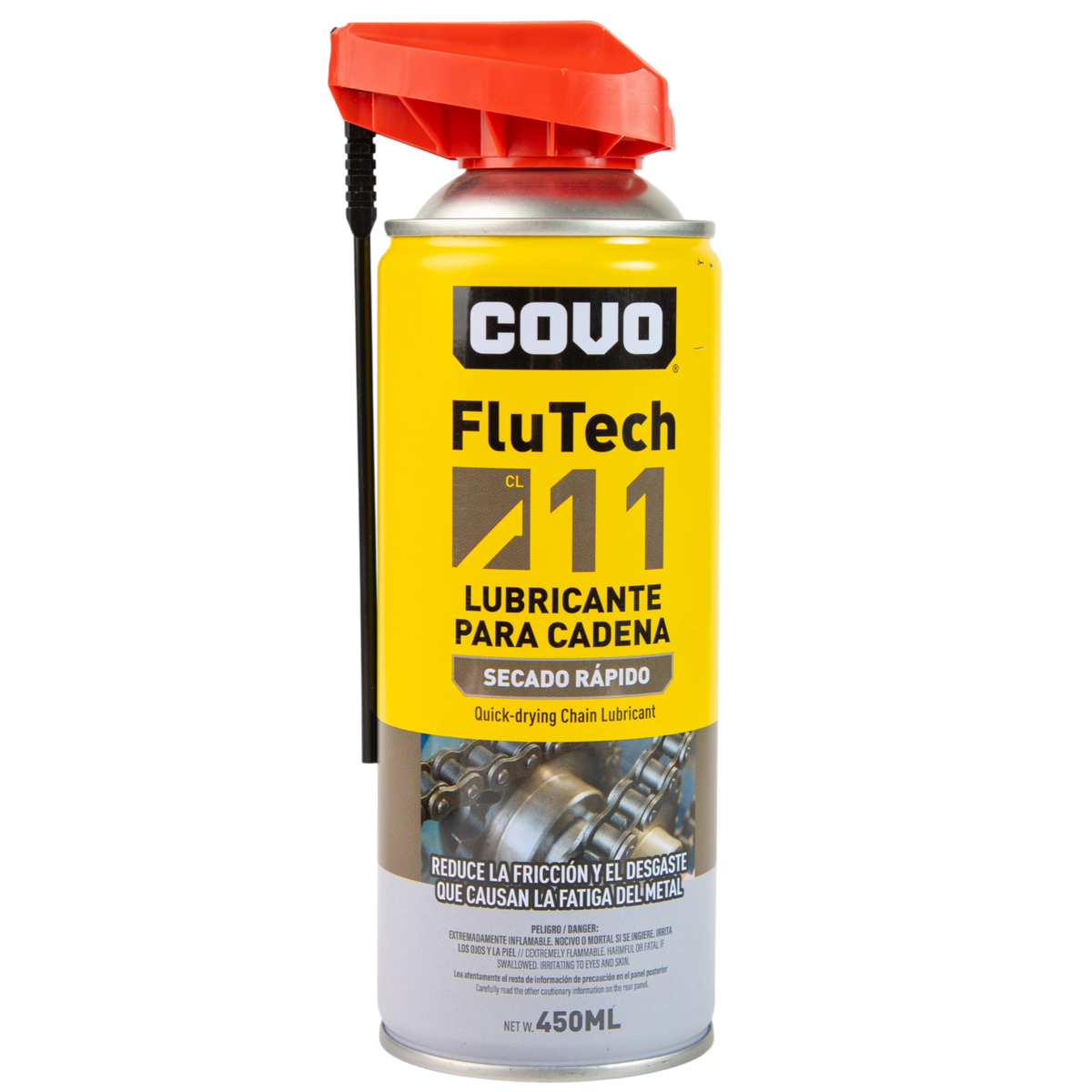 Lubricante De Cadena Secado Rápido 450ml Covo