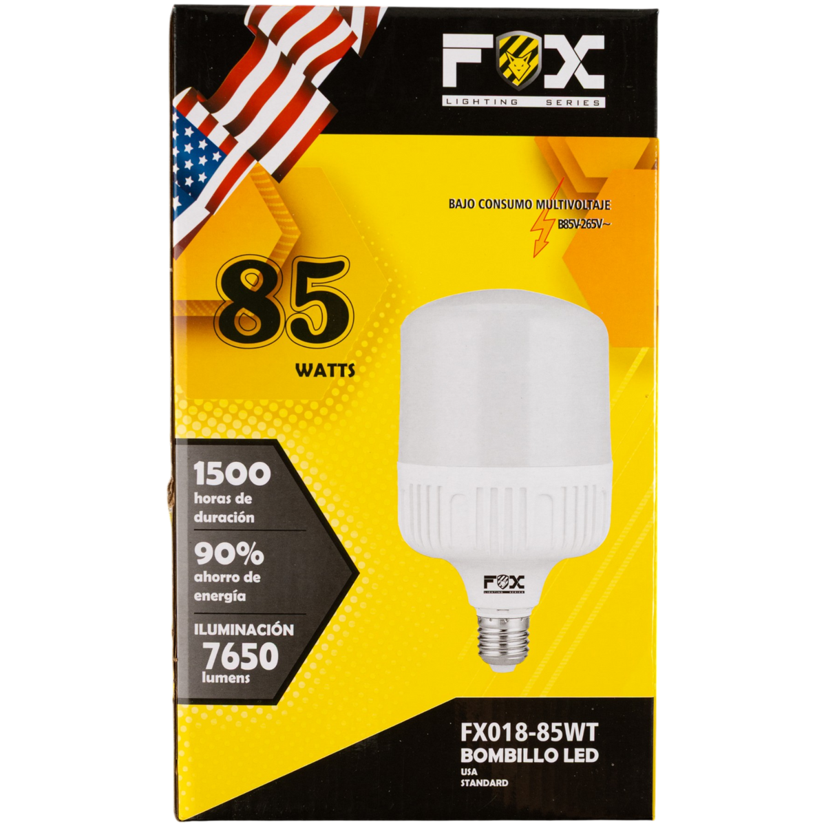 Bombillo Led 85w 7650 Lumen Luz Blanca Fox