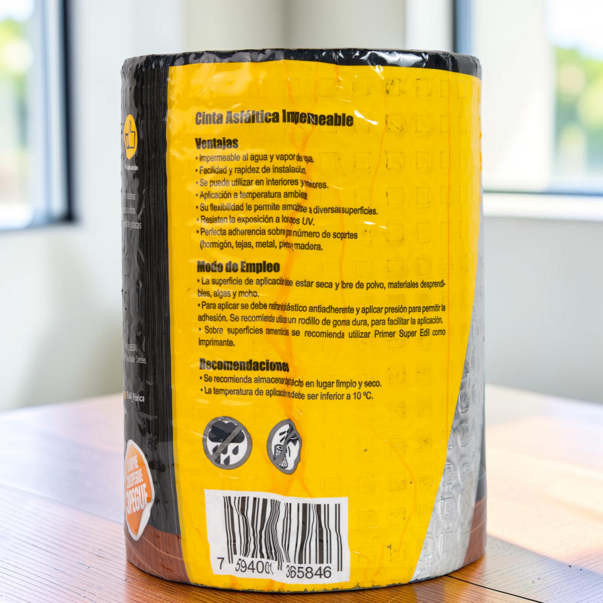 Cinta Para Impermeabilizar De Aluminio De Butilo 10x20 Edil