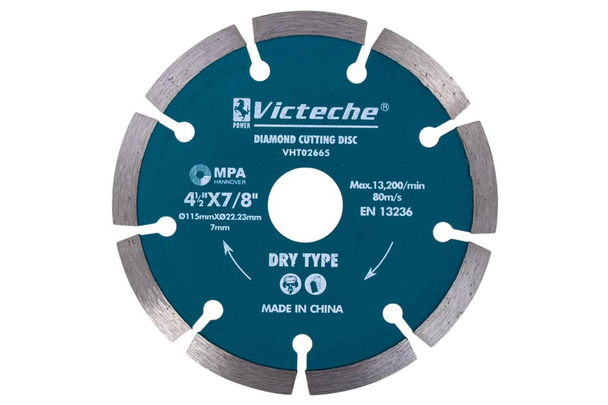 Disco De Corte Segmentado 115mm 4 1/2 Victeche