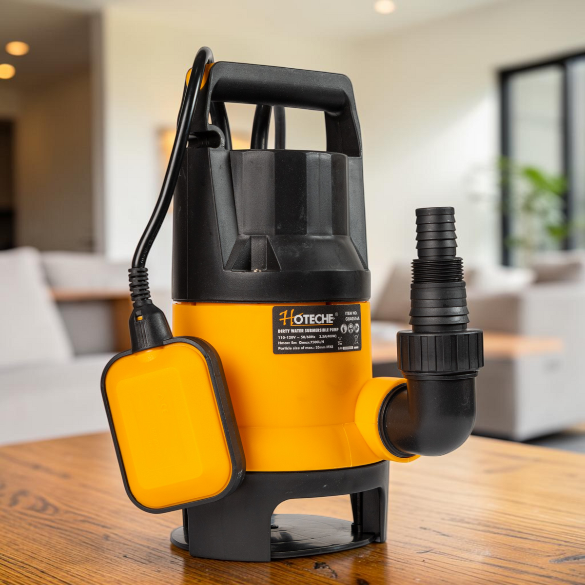 Bomba De Achique Sumergible 400w Hoteche