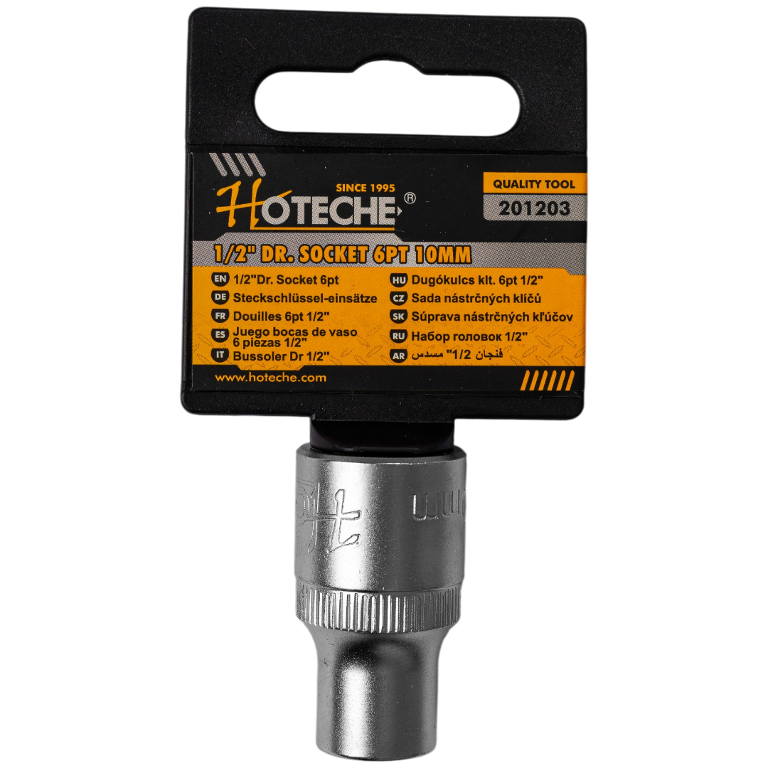 Dado Hexagonal 10mm Dr. Socket 1/2 Hoteche