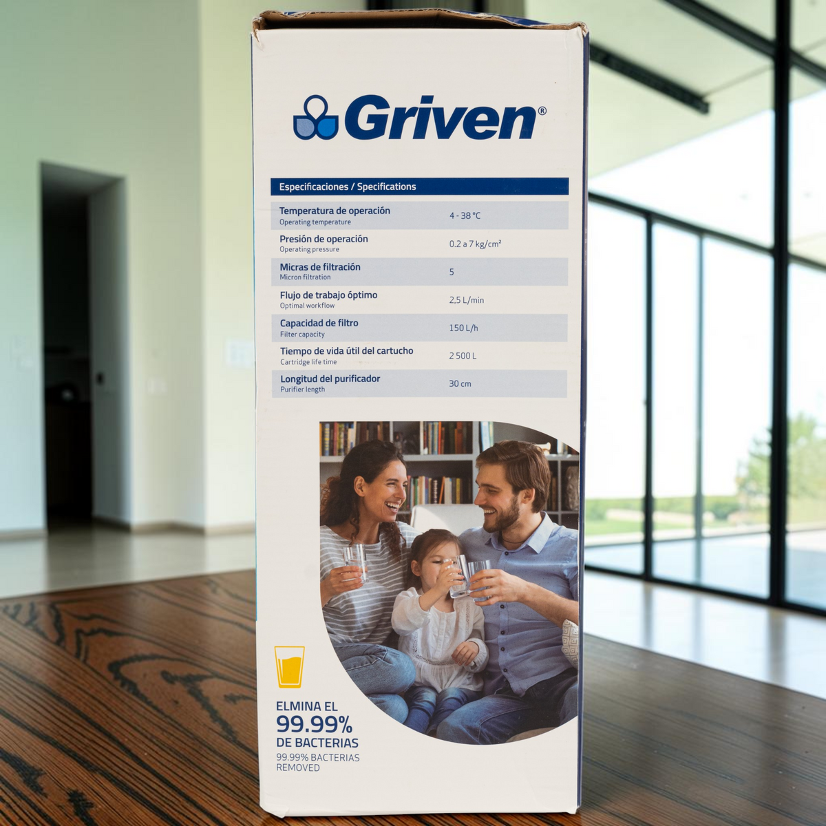 Filtro Purificador De Agua Blanco Griven