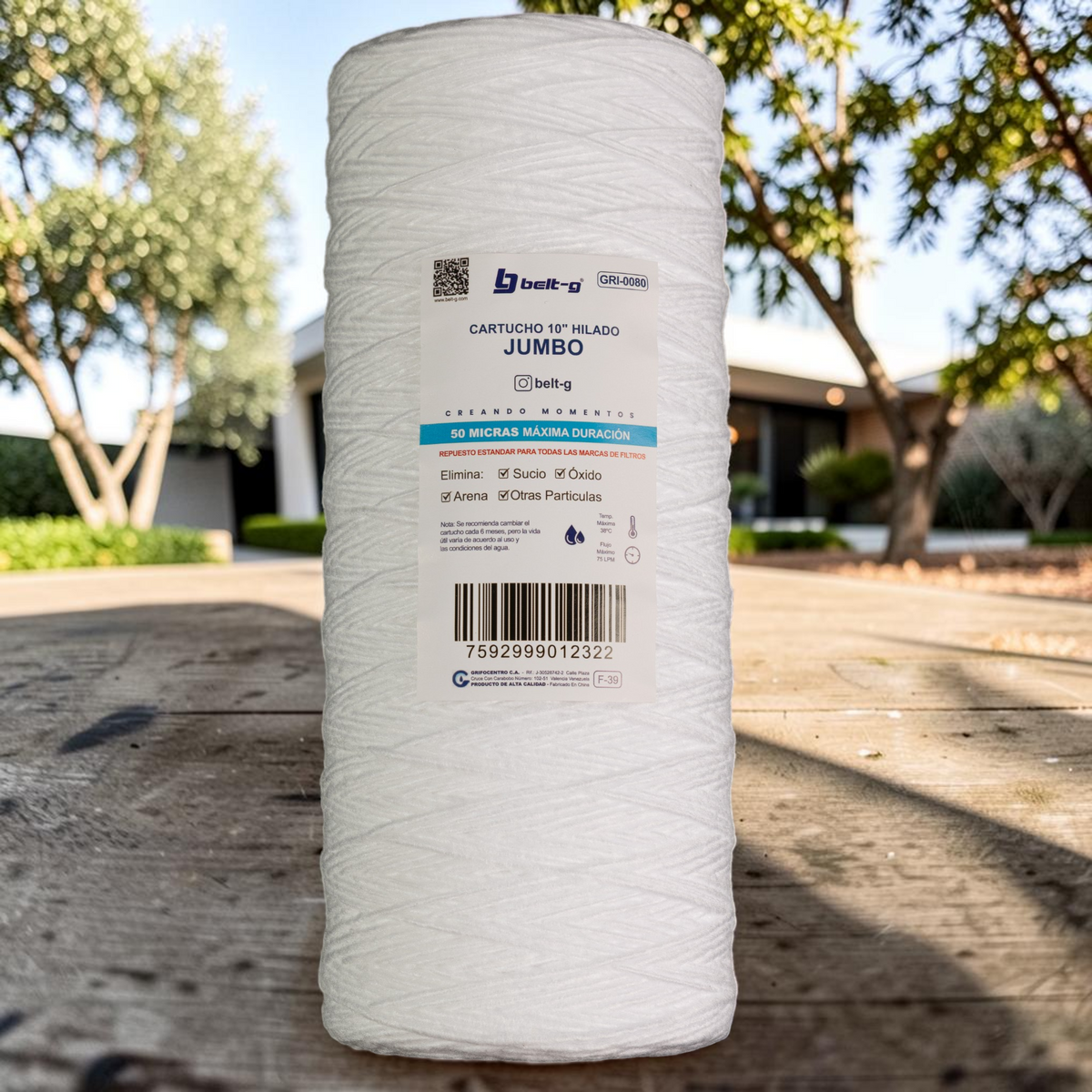 Cartucho De Jumbo Hilado 10 Pulgadas De 50 Micras Belt-g