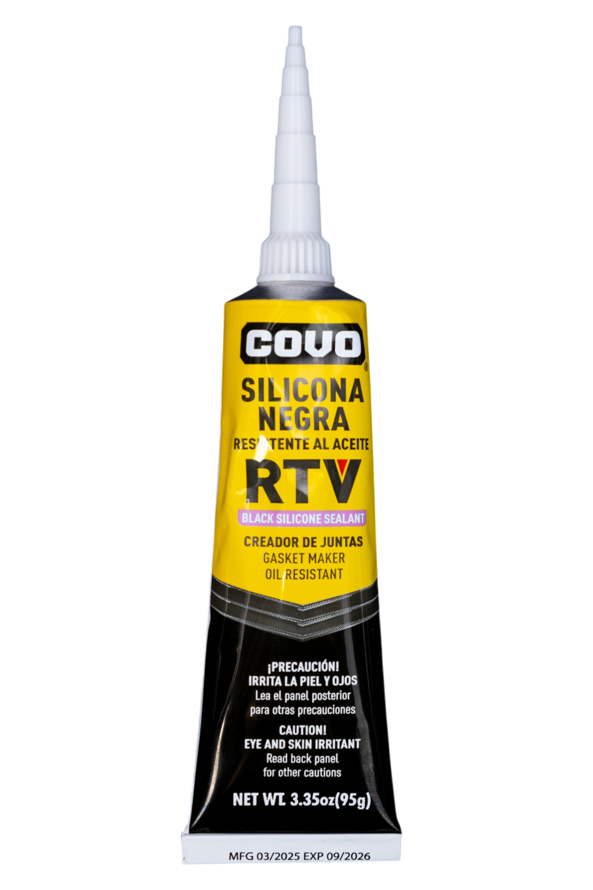 Creador De Juntas Silicón Sellador Negro 95ml Covo