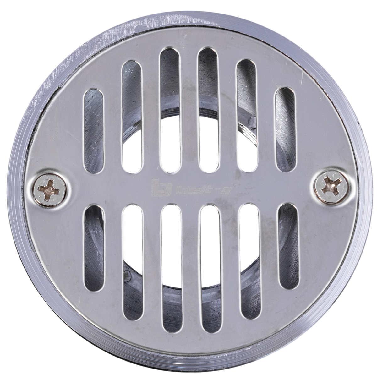 Rejilla Centro Piso Standard Con Cuello Cromada Wadfow