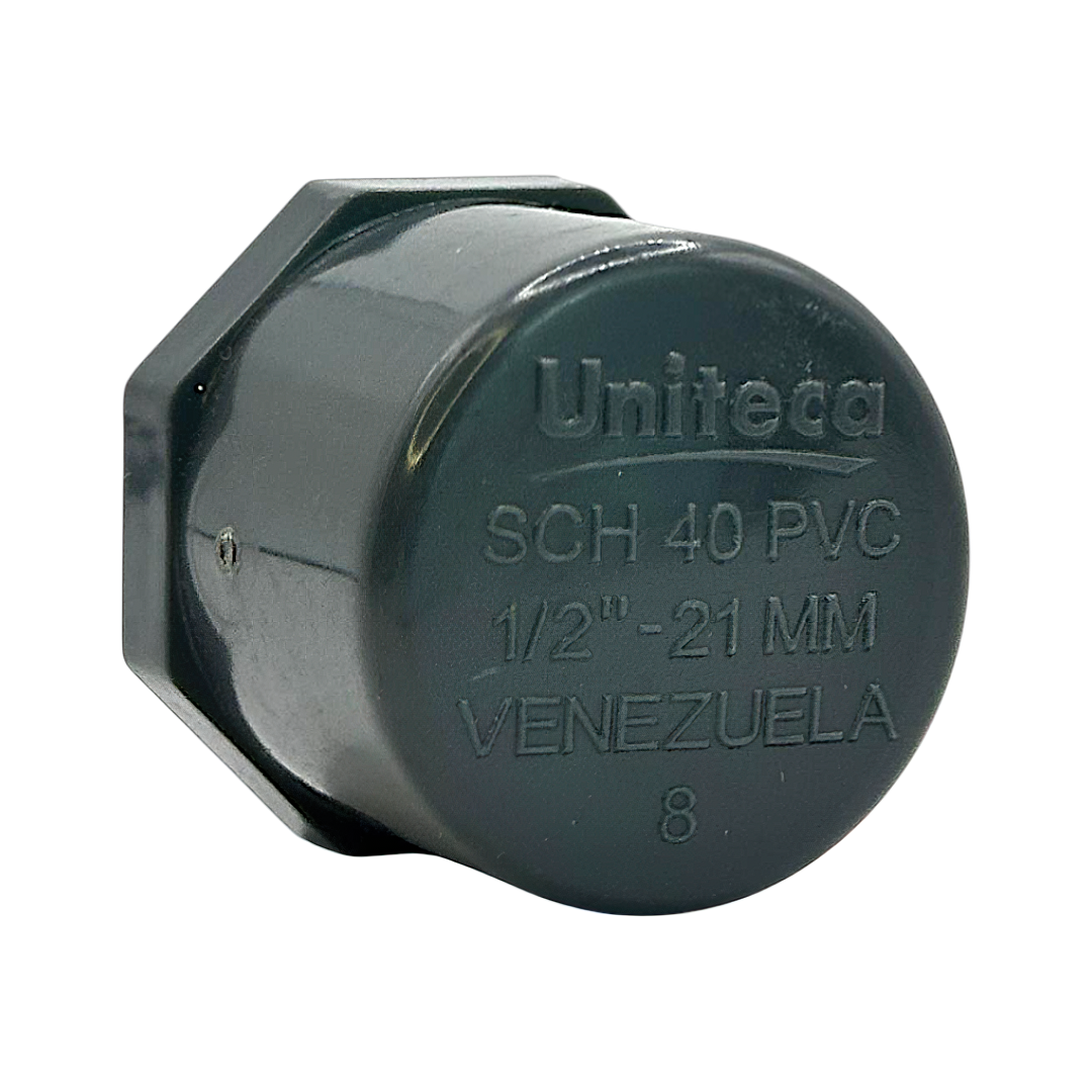 Tapón Hembra Liso Agua Fria Uniteca De 1/2"