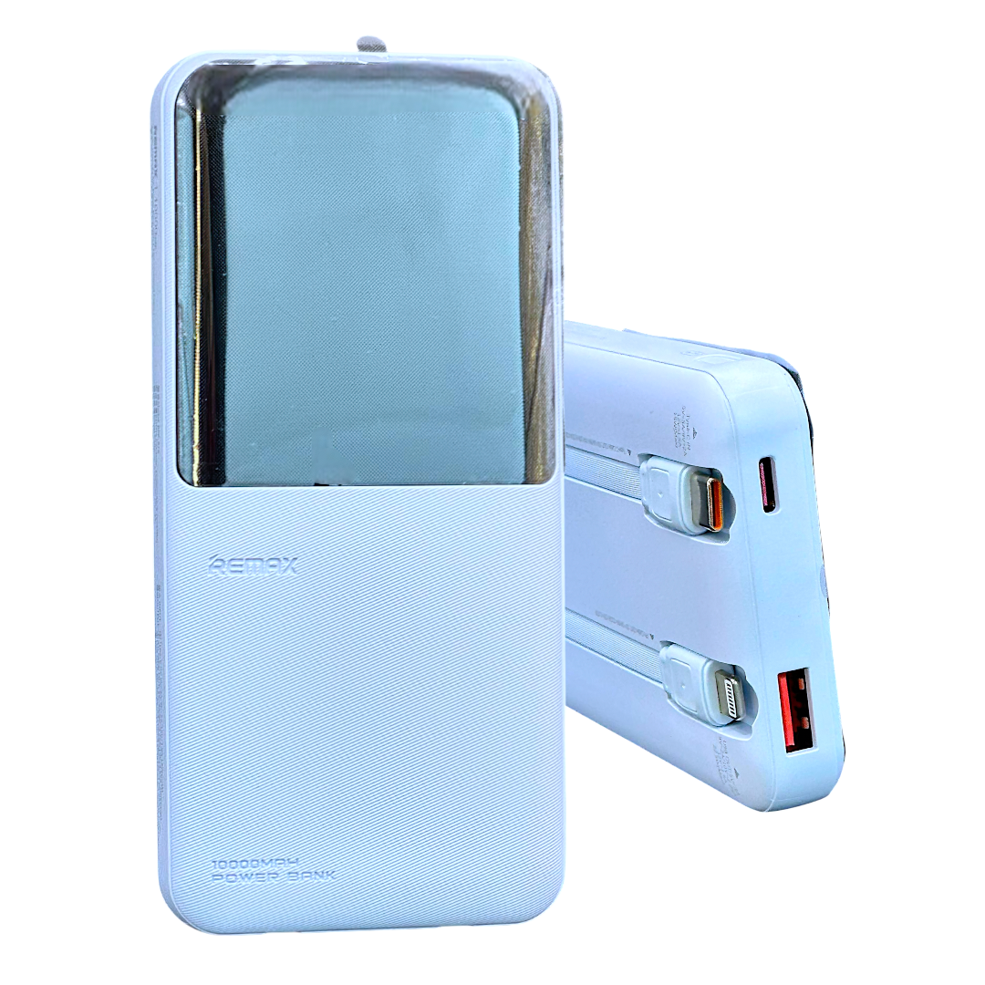 Power Bank Cargador Portatil 10000mah 2 Cables C-l Remax