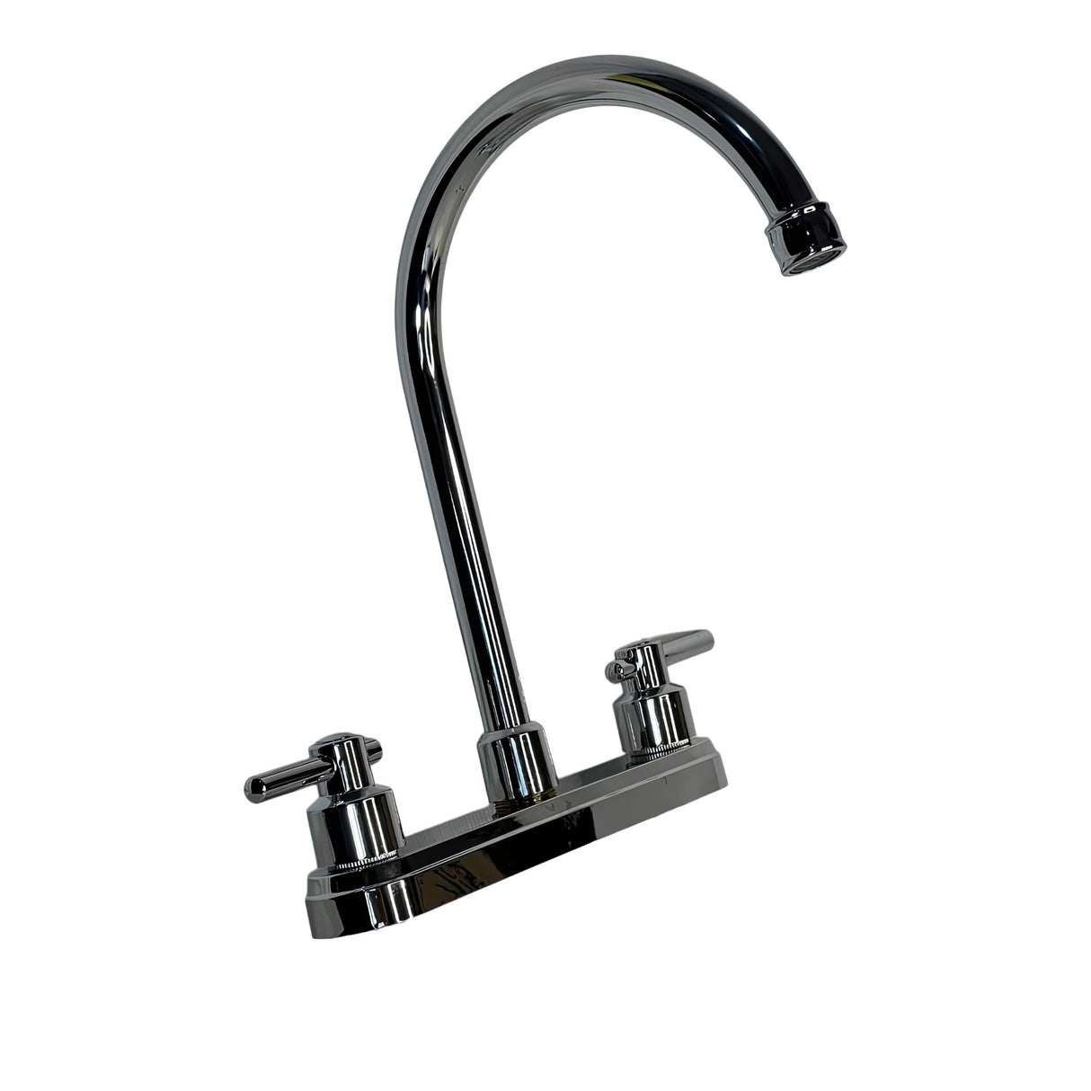 GRIFERIA DE FREGADERO 8" CUELLO CISNE PLASTICO CROMADO TURIN FAGUAX