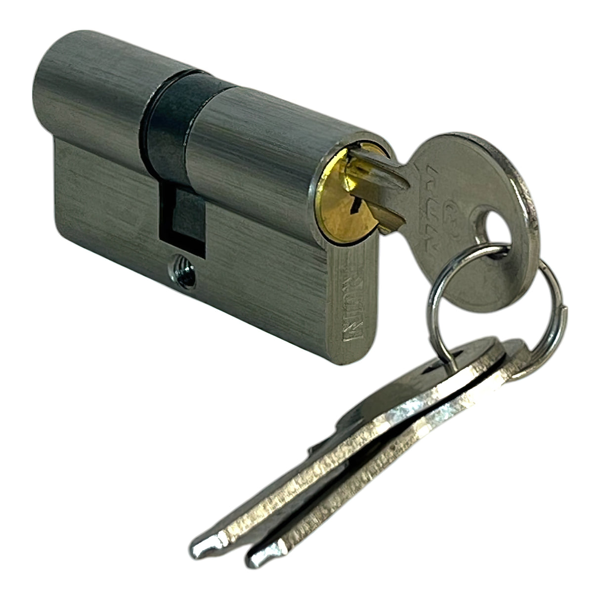 CILINDRO TIPO PERA DE 60MM IGUALADOS 2 CILIN+3LLAVES MAESTRAS RUN