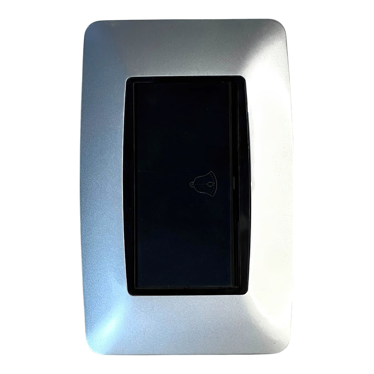 Pulsador Timbre Moderna Plata 127-250V 10AMP Lumistar