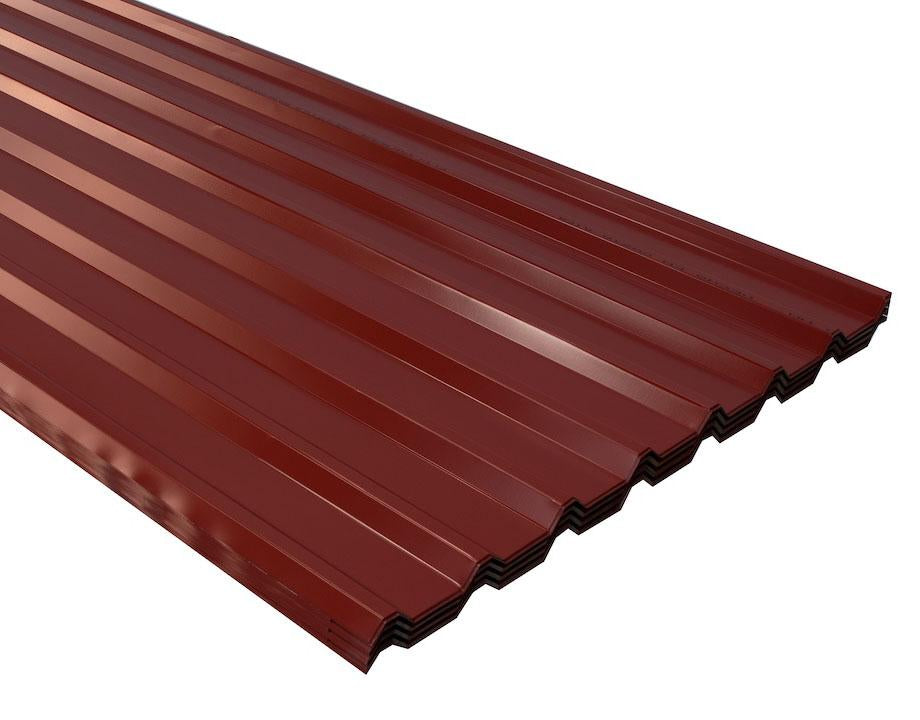 Lamina De Zinc Pre Pintada Roja 12 PIES X 0.16MM