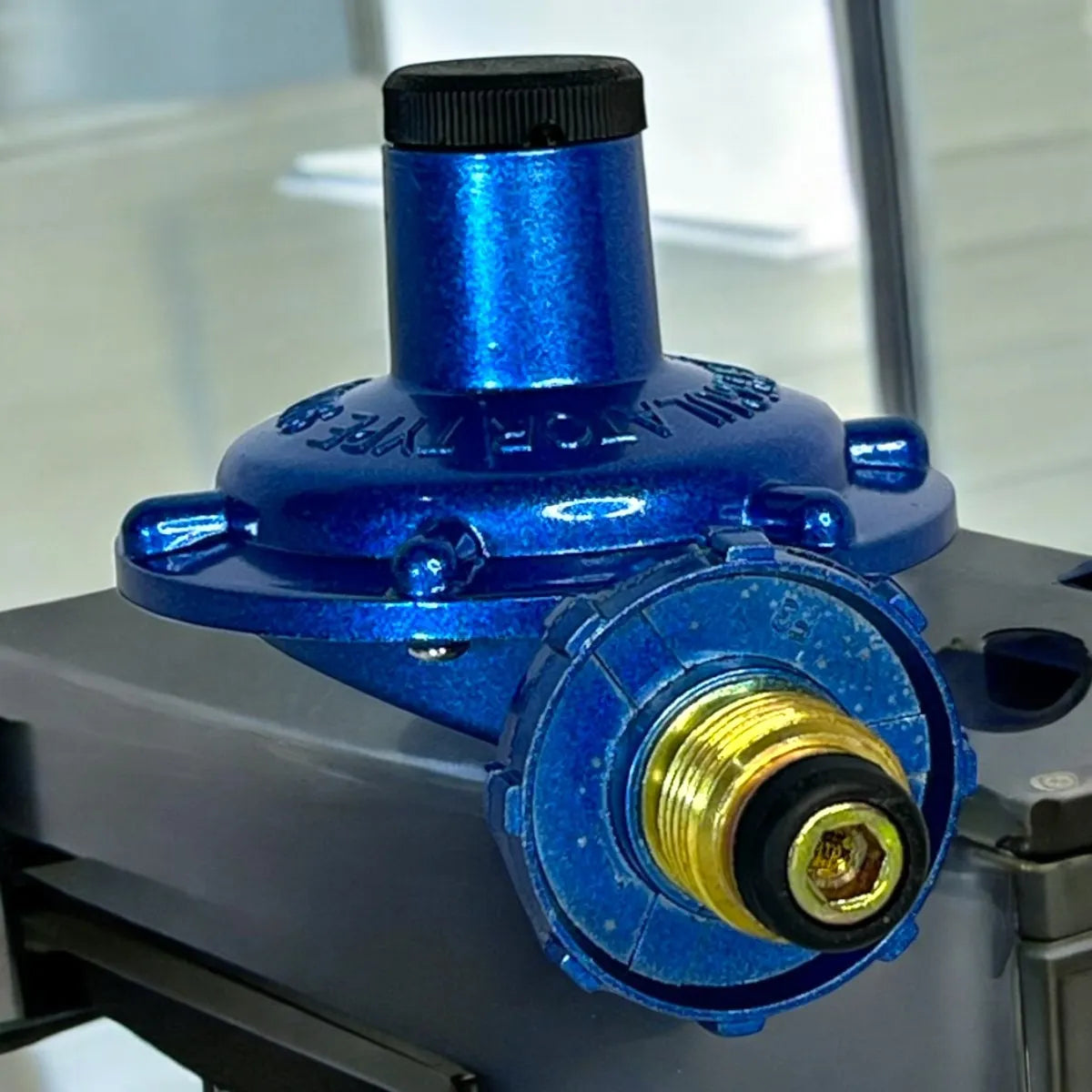 Regulador De Gas Para Bombona 18/43kg Azul Rosca 7/8 Exxel