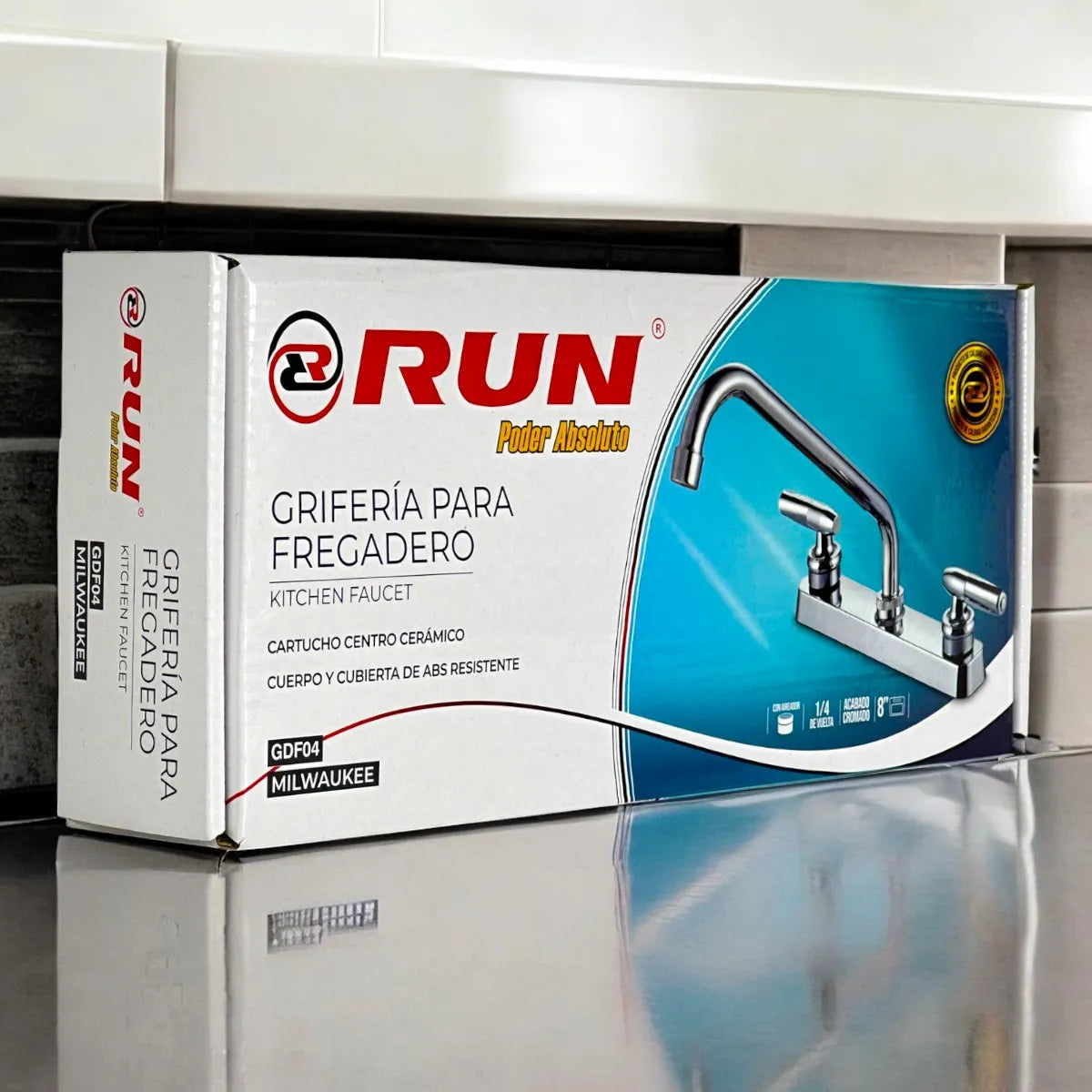 GRIFERIA DE FREGADERO 8"MILWAUKEE RUN