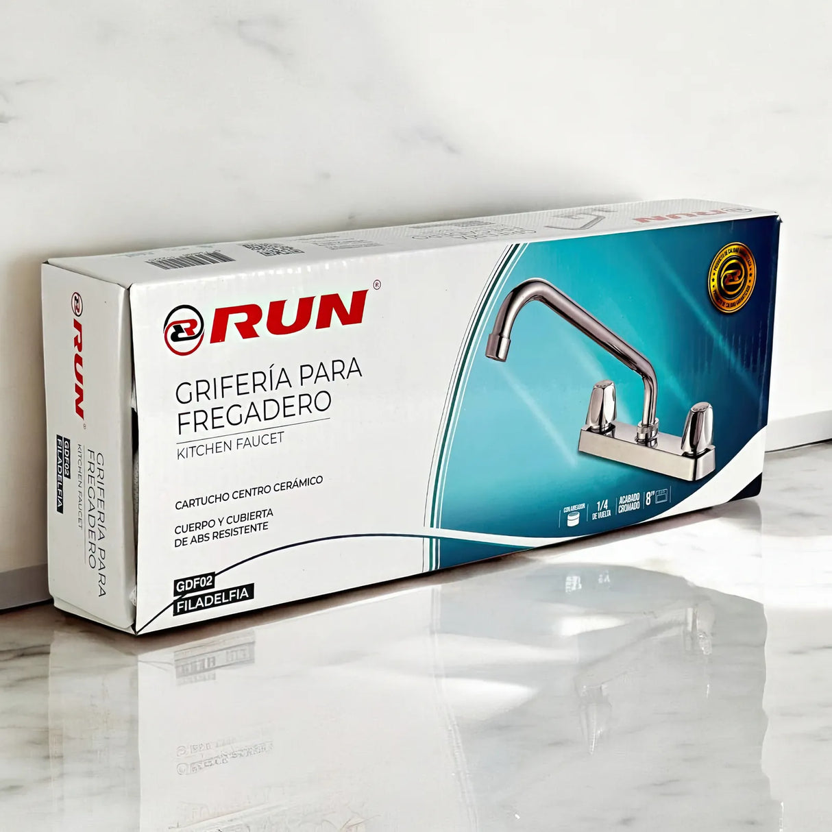 GRIFERIA DE FREGADERO 8" ABS FILADELFIA RUN