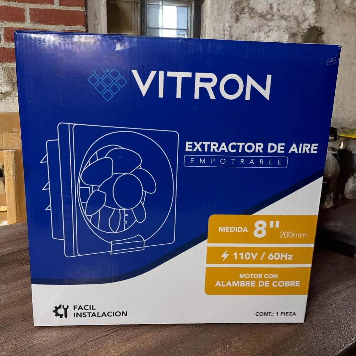 Extractor De Aire 8'' 110V Vitron