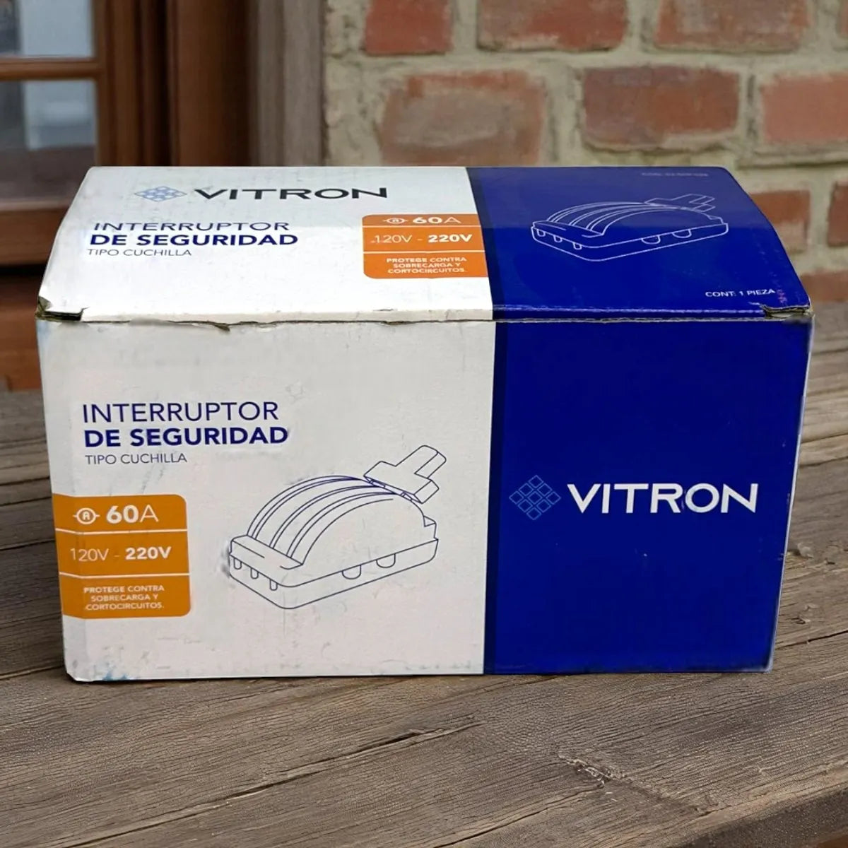 Cuchilla Electrica Doble Pase 3x60 AMP Vitron