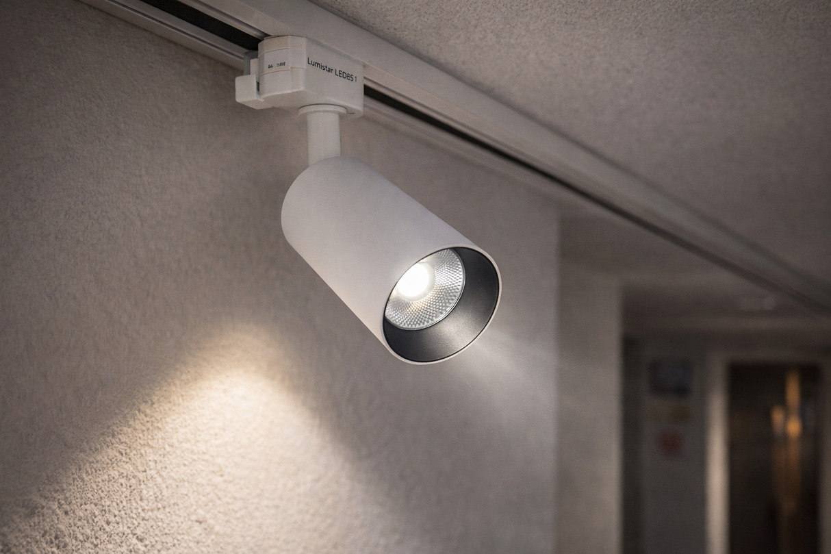 Lámparas De Riel Track Light Blanca 20w Lumistar