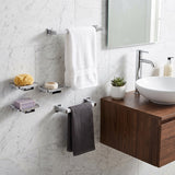 Juego Set De Accesorios Para Baño De Lujo En Acero Belt-g