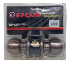 CERRADURA DE POMO BA¾O BRONCE ANTIGUO RUN