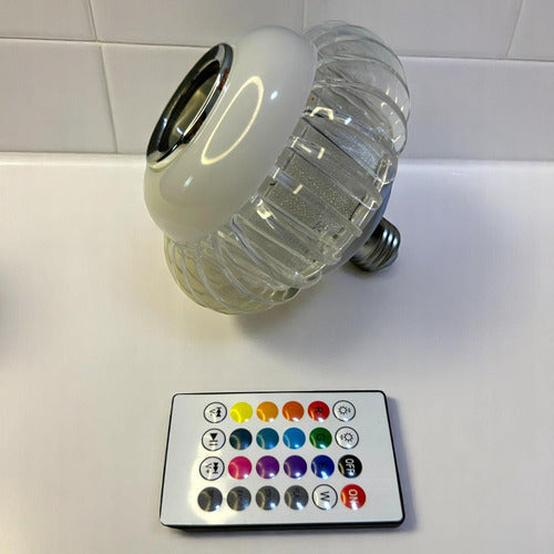 Bombillo Led 10w C/corneta Bluetooh Rgb Fox