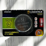 Pilas Bateria Boton Cr2016 3v  Lithium Lumistar