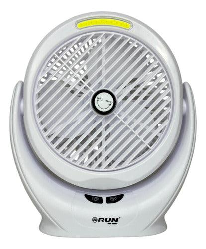 Mini Ventilador Portátil Recargable Luz Led Run