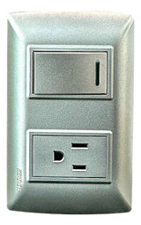 Interruptor Toma Gris 15amp Orus