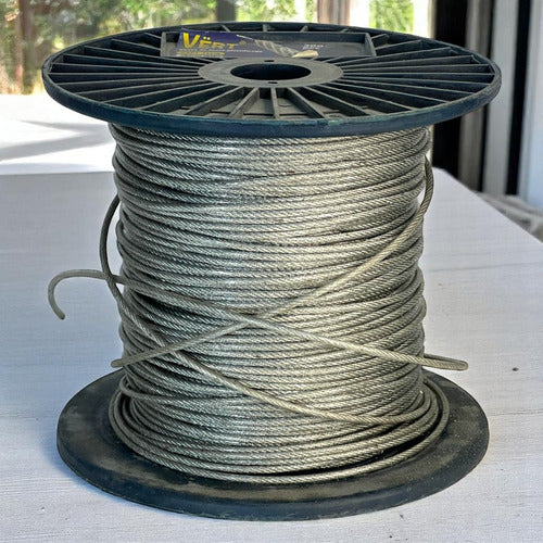 Guaya Acero Galvanizado Forrada 3/32*1/8  P/metro (4m) Vert