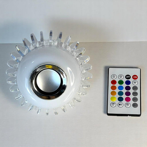 Bombillo Led 10w C/corneta Bluetooh Rgb Fox