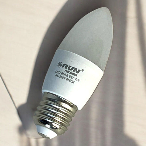 Bombillo Led Tipo Vela 7w E27 85-265v Run