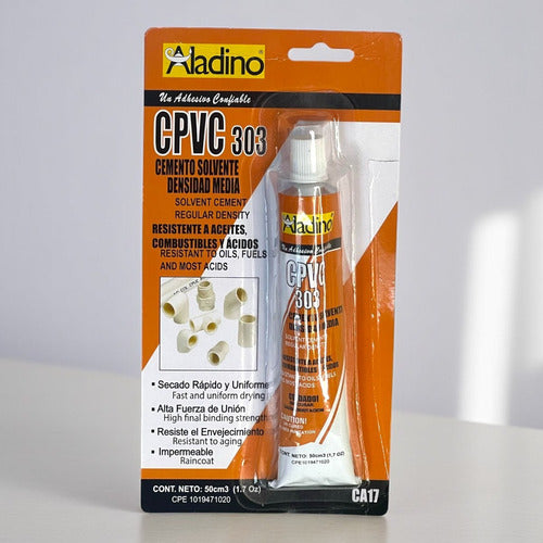 Pega CPVC Joinfix 50ml Orange Aladino
