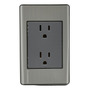 Toma Doble Elite Plata 127-250V 15AMP 250V Lumistar