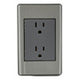 Toma Doble Elite Plata 127-250V 15AMP 250V Lumistar