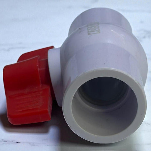 Llave De Paso 3/4'' Lisa Pvc Pesada Atouan
