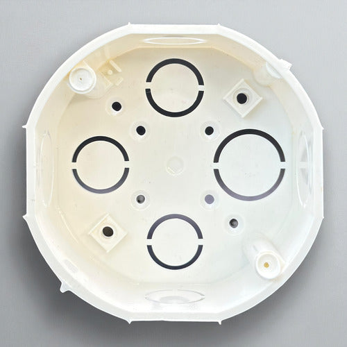 Cajetin Plastico 4x4 Octagonal Uniteca